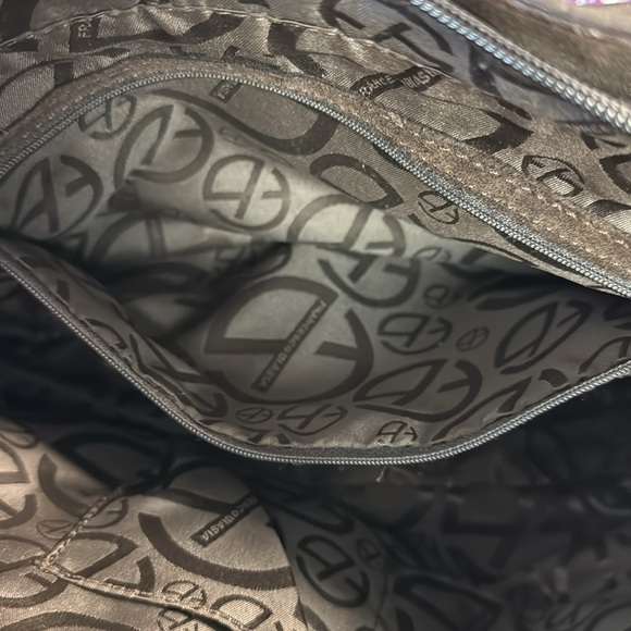 Francesco Biasia Brown Shoulder Bag with Slouchy Style and Leather Material - Picture 10 of 12